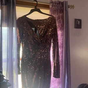 sequin mink dress